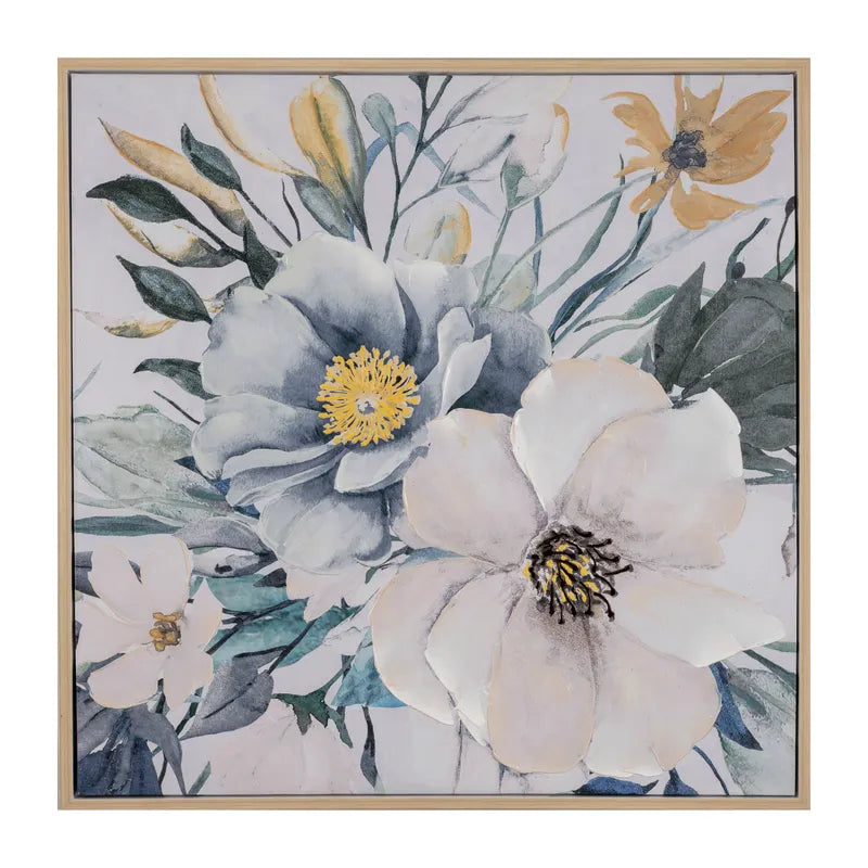 Flower Power Framed Canvas Wall Art