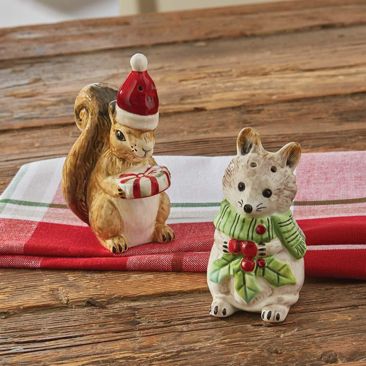 Farmhouse Snowman Salt & Pepper Set