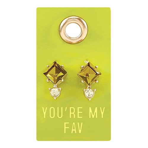 You're My Fav Gemstone Earrings