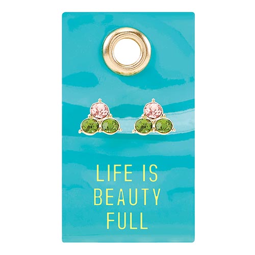Life is Beauty Full Gemstone Earrings