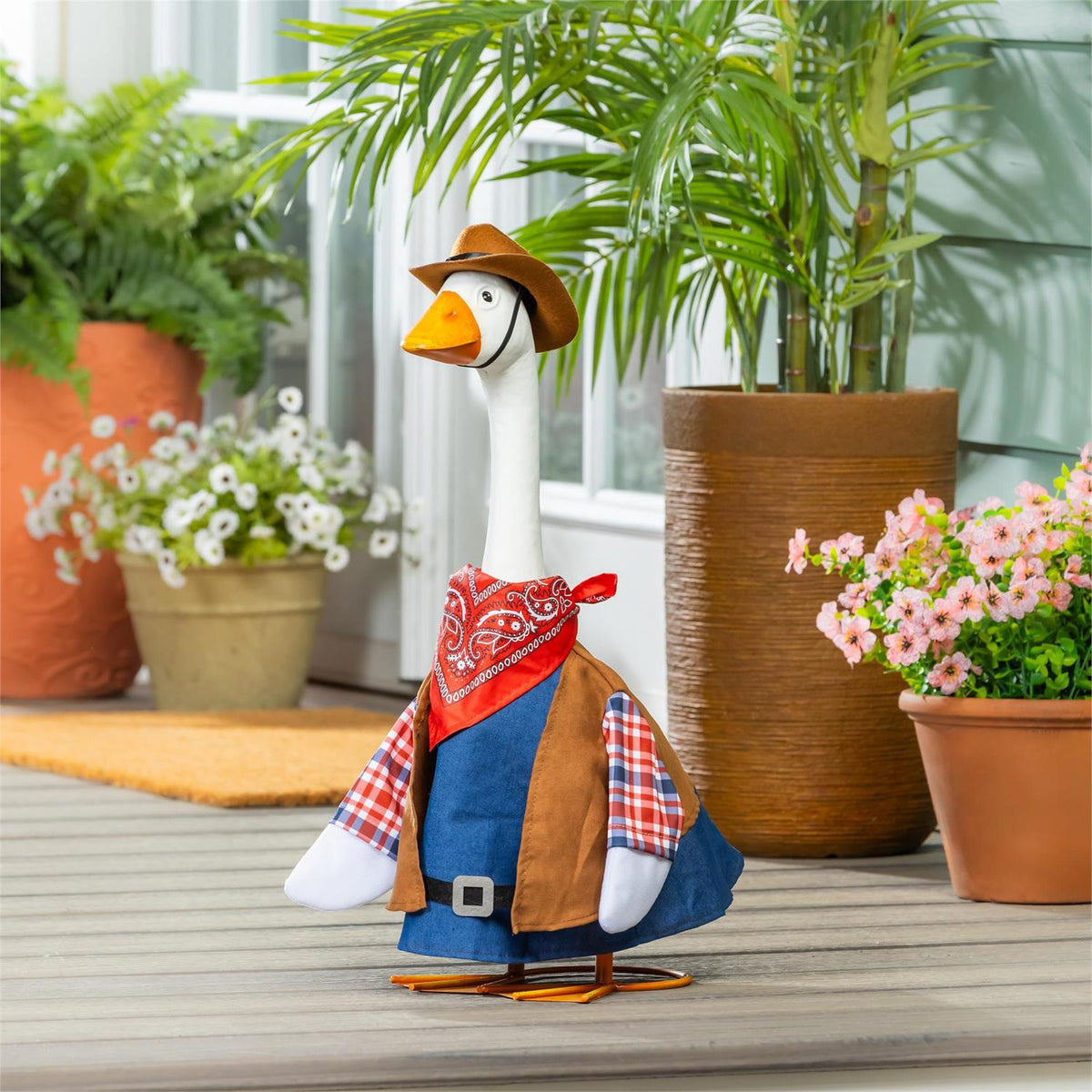 Giddy the Goose Statue, Metal, 21"H
