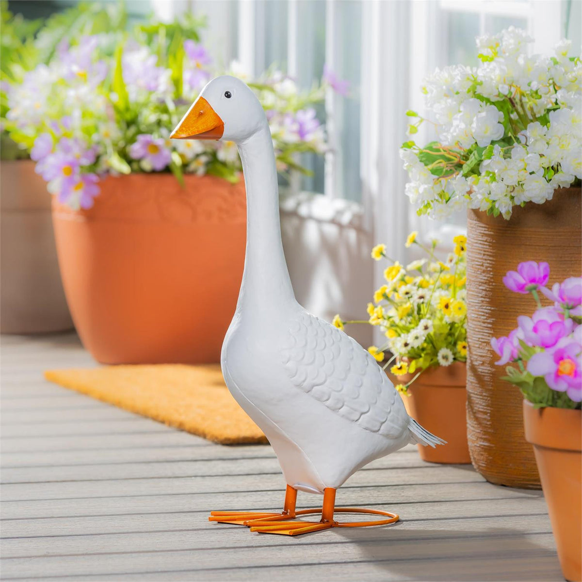Giddy the Goose Statue, Metal, 21"H