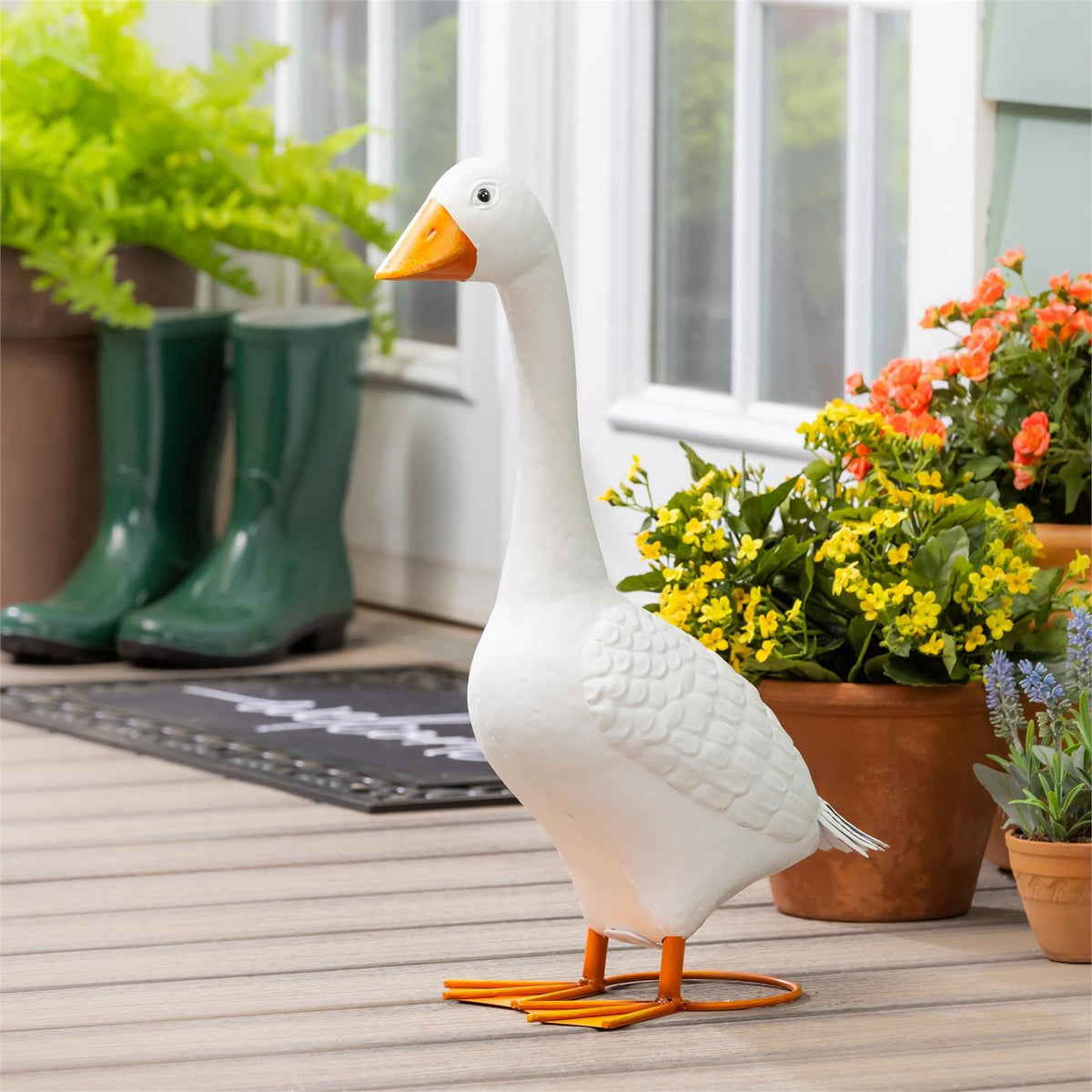 Giddy the Goose Statue, Metal, 21"H