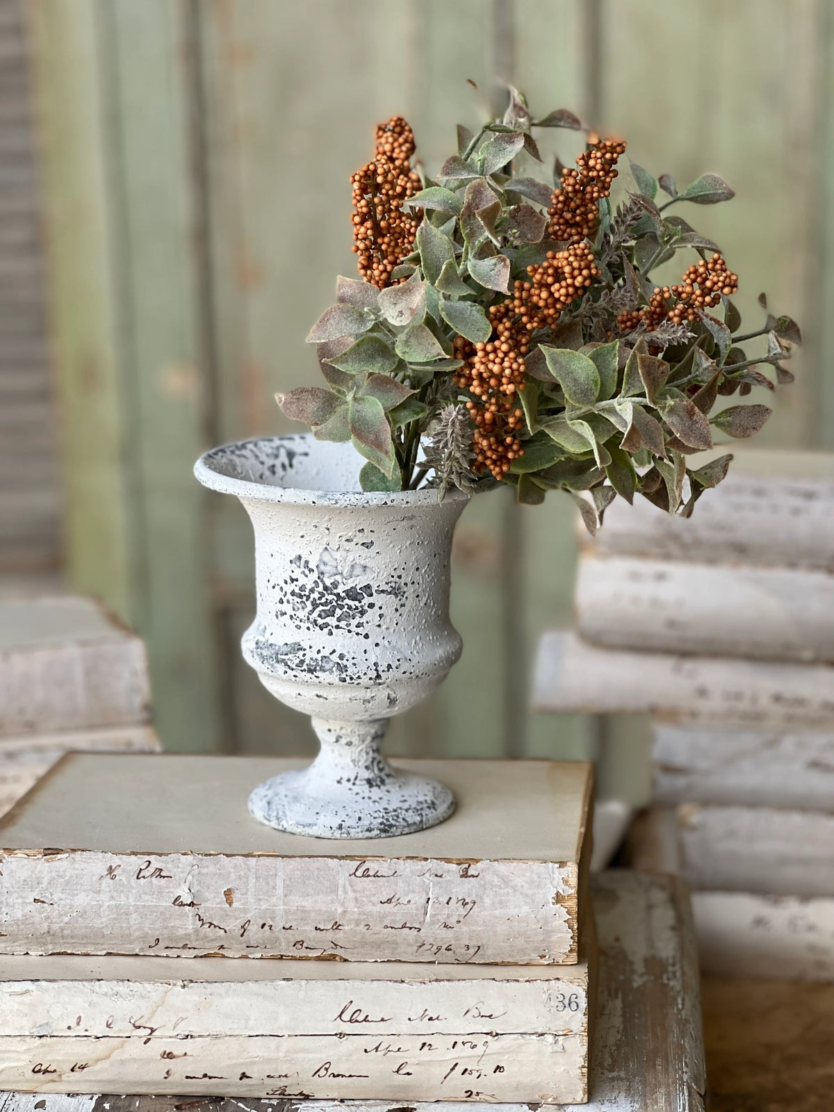 Cream 5.5" Noble Urn