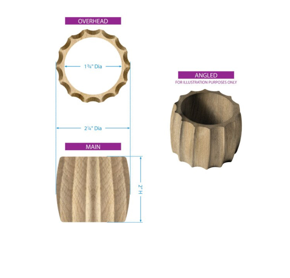 FLUTED NAPKIN RING