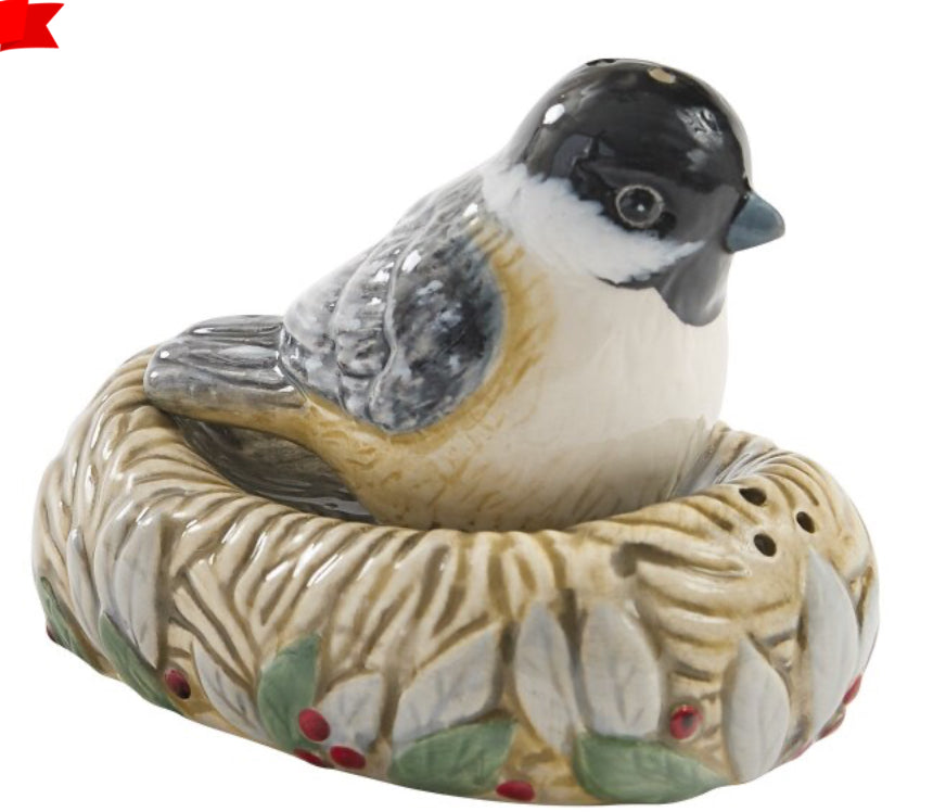 WINTER GARDEN SALT AND PEPPER SET.