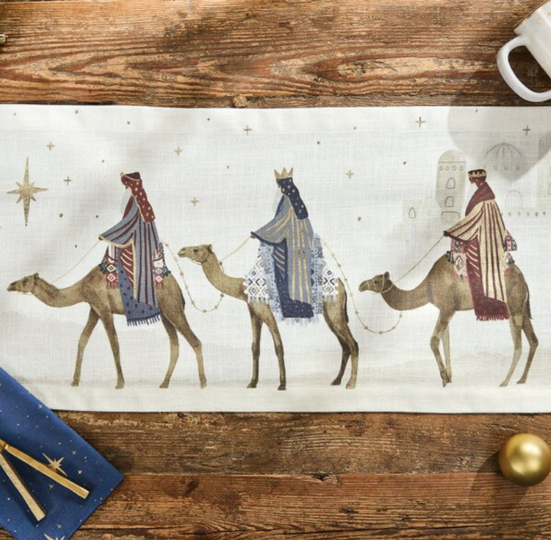 AWAY IN A MANGER TABLE RUNNER 13X36