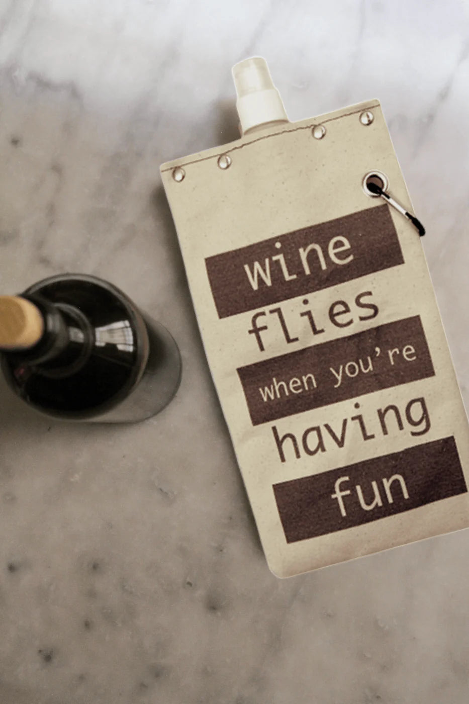 CapaBunga "wine flies when you're having fun" Wine Carrier