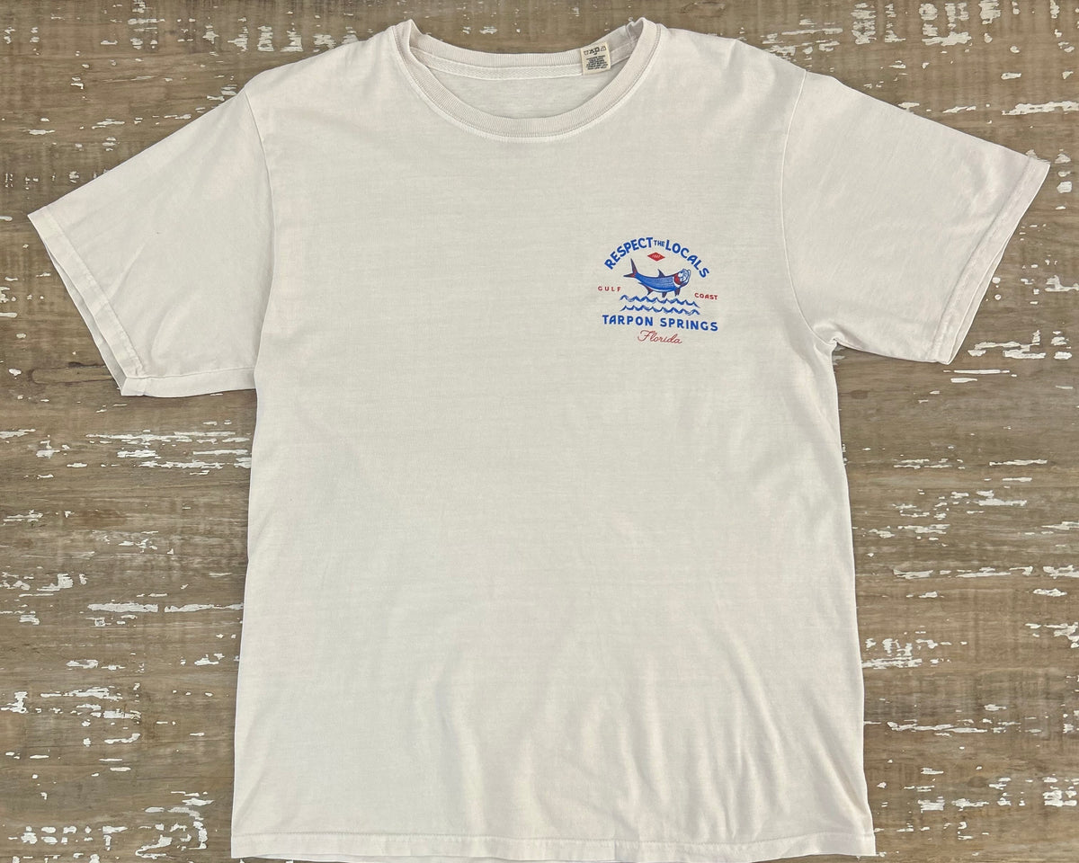 Women's Short Sleeve Cropped Respect the Locals Tarpon Springs T-Shirt