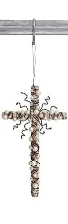 Wire Cross with Beads Ornament - 4 Styles