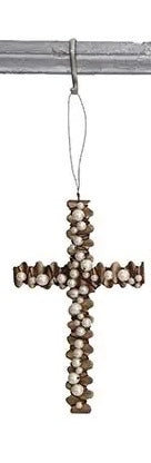 Wire Cross with Beads Ornament - 4 Styles