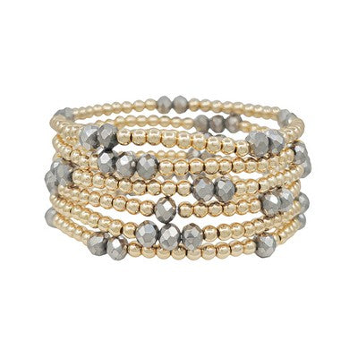 Jam Gold Hematite Bracelet