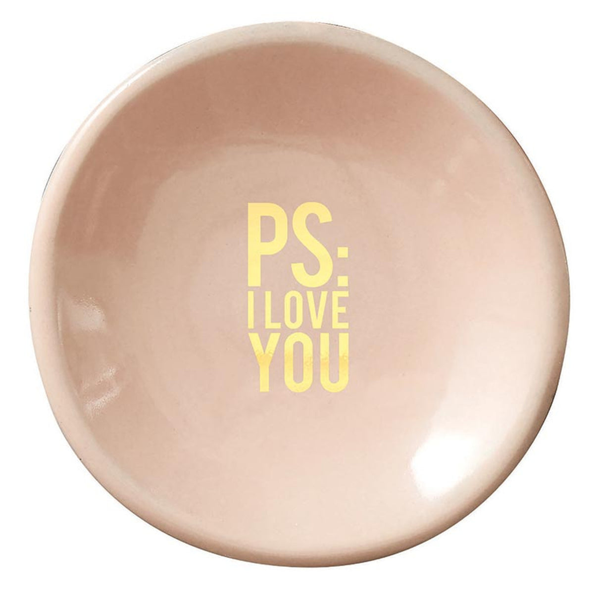 PS I Love You Ceramic Ring Dish & Earrings