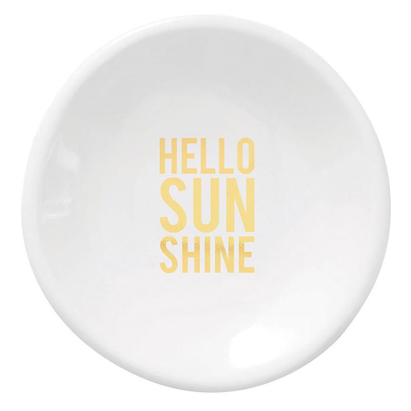 Hello Sunshine Ceramic Ring Dish & Earrings
