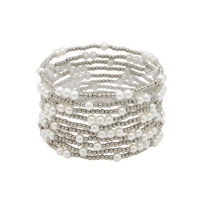 Lee Silver Pearl Bracelet