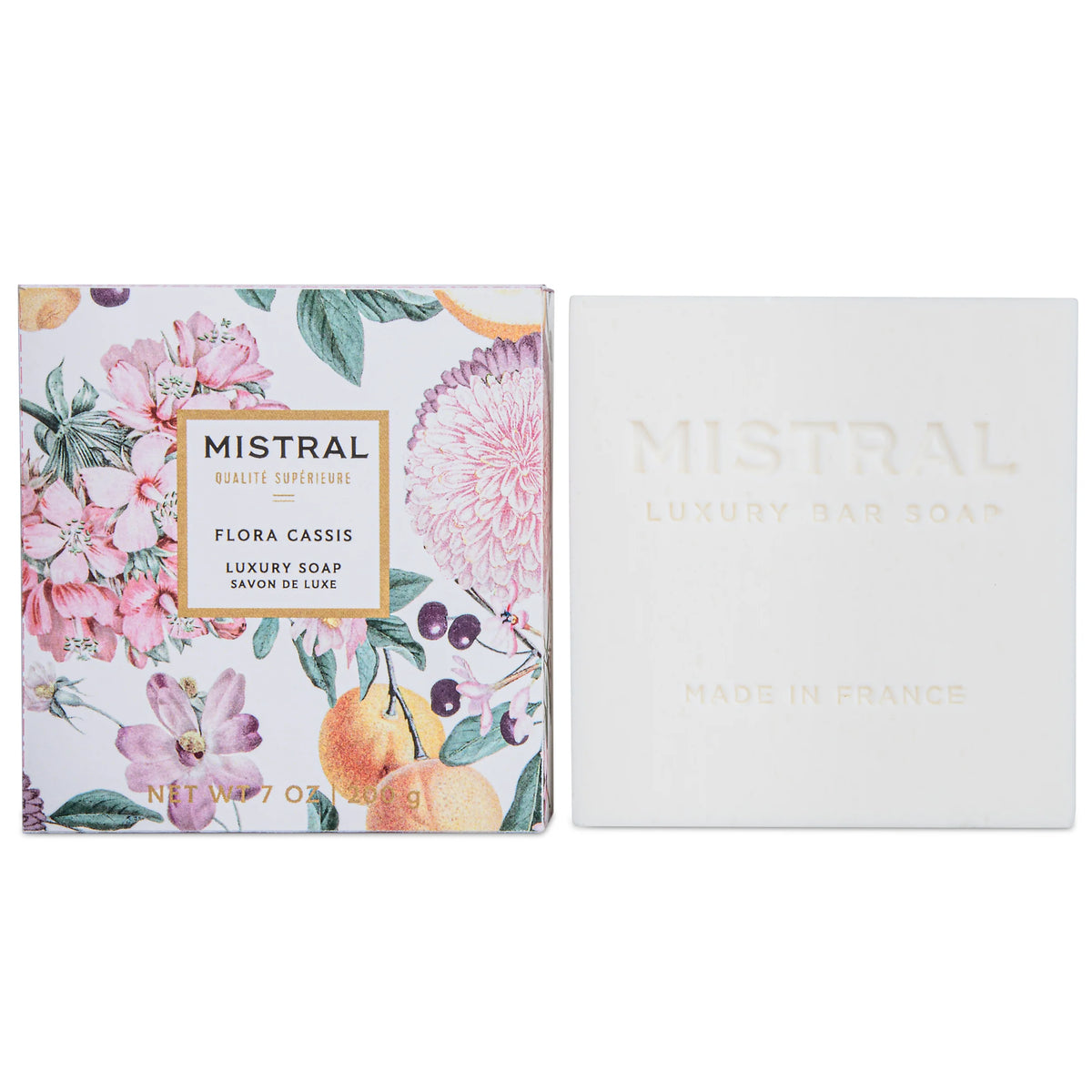 Luxe Square Bar Soap Flora Cassis 7 oz.