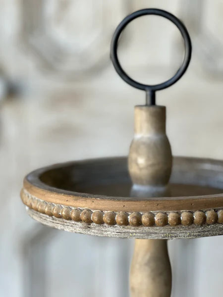 Eliza 16" Natural Two Tier Tray