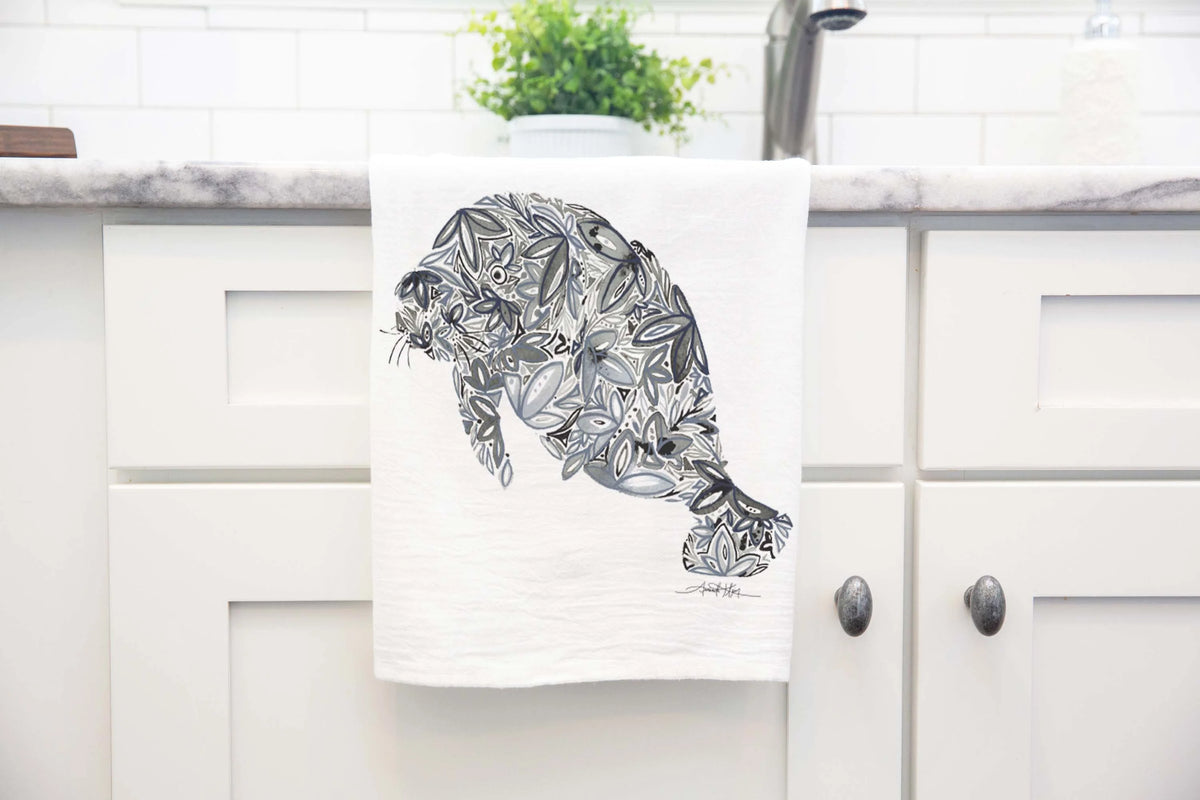 Manatee Flour Sack Towel