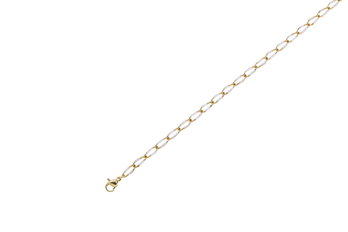 H20 Resistant Dainty Paperclip with Enamel White