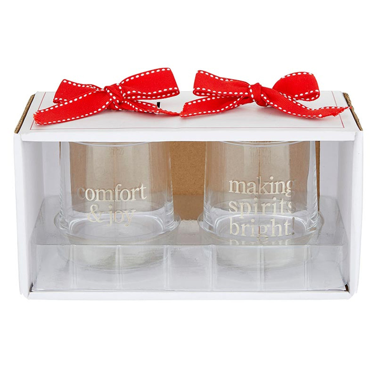 Comfort & Bright 9 oz Rocks Glasses Boxed Set of 2