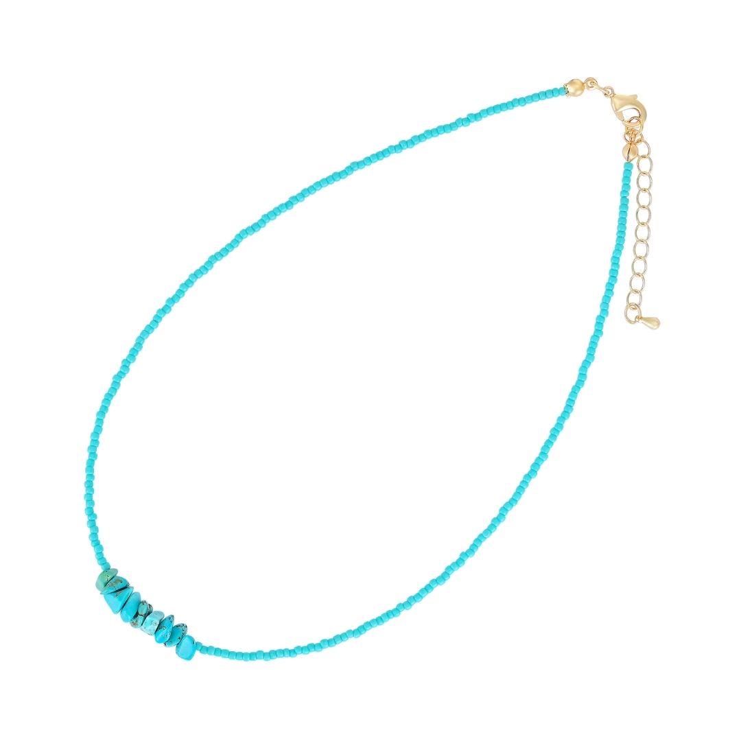 Coastal Wave Turquoise Necklace