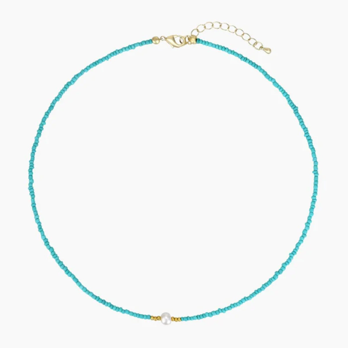 Serene Turquoise Pearl Necklace