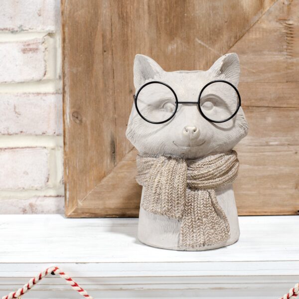Eyeglass Fox 8.25" Vase