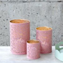 PINK BOW IRON LANTERNS