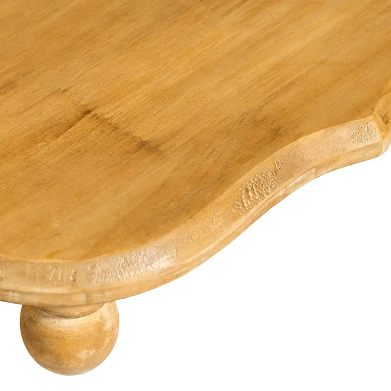 Oblong Wooden Footed Serving Platform - 2 Sizes