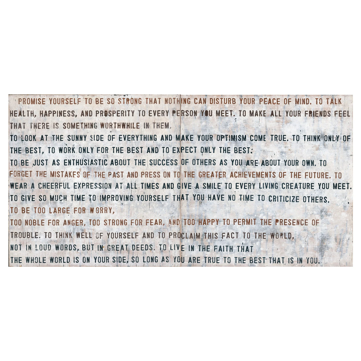 Promise Yourself by Christian D. Larson 46" x 23" Art Print