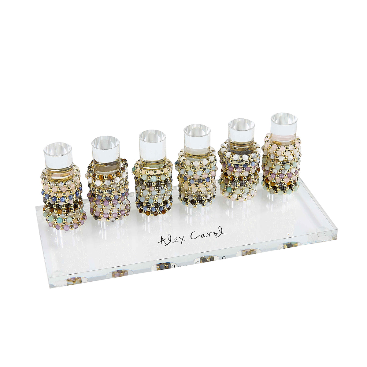 3mm H2O Resistant Gold Ball With Semiprecious Stones Assortment (60)