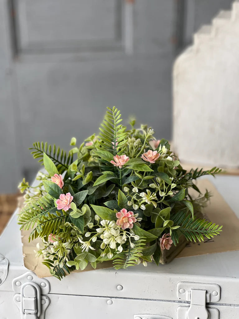 Blanche Blooms 11" Half Sphere