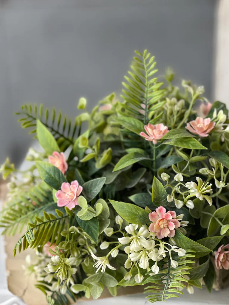 Blanche Blooms 11" Half Sphere