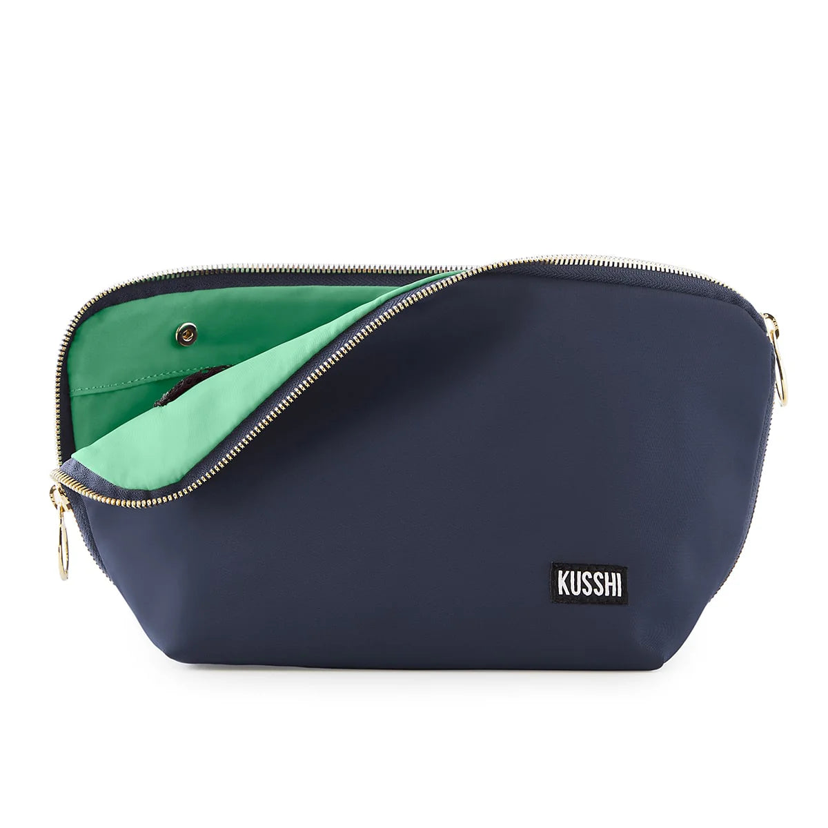 Navy Signature Makeup Bag