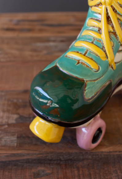 Ceramic Roller Skate Planter