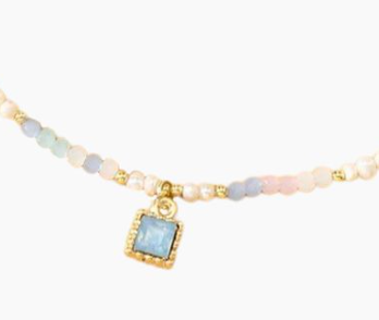 Tranquil Sky Crystal Choker Necklace