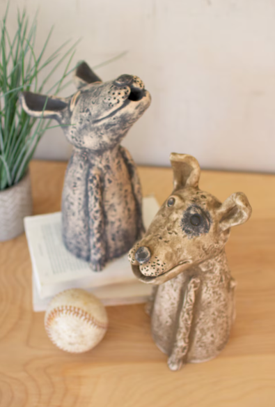 Clay Singing Dog - 2 Sizes