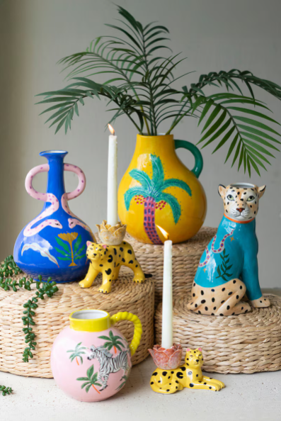 Ceramic Zebra Pitcher