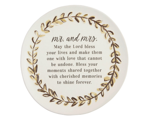 Mr. & Mrs. Blessing Plate