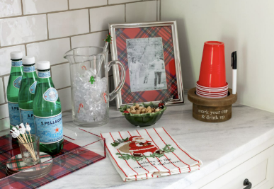 Classic Christmas Embroidered Towels