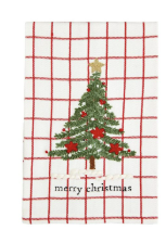Classic Christmas Embroidered Towels