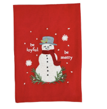 Classic Christmas Embroidered Towels