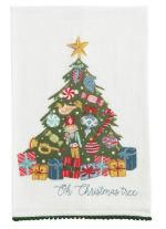 Christmas Pom Trim Towels