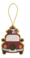 Car Beaded Christmas Ornament