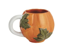 Orange Leaf Gourd Mug
