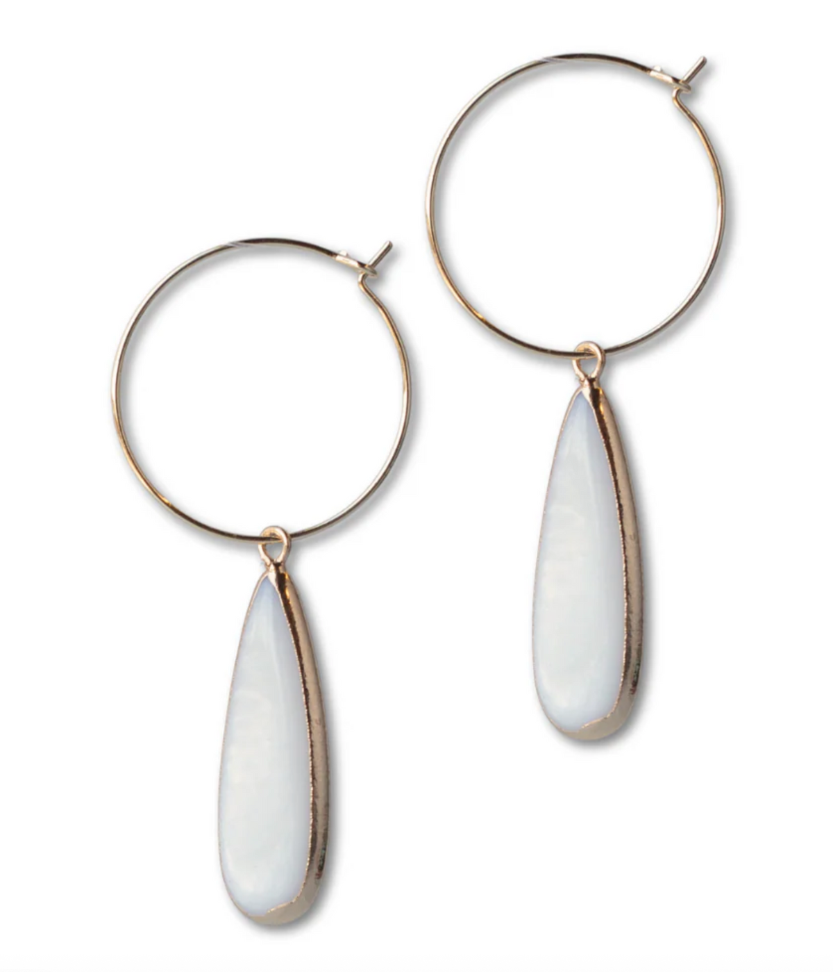Intentions Earrings-Teardrop Mother of Pearl