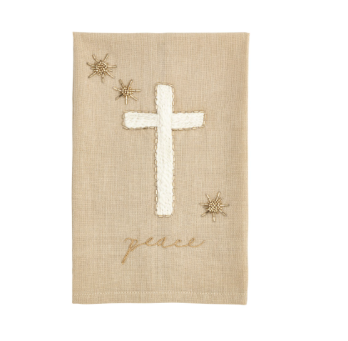 Embroidered Holiday Towels by MudPie