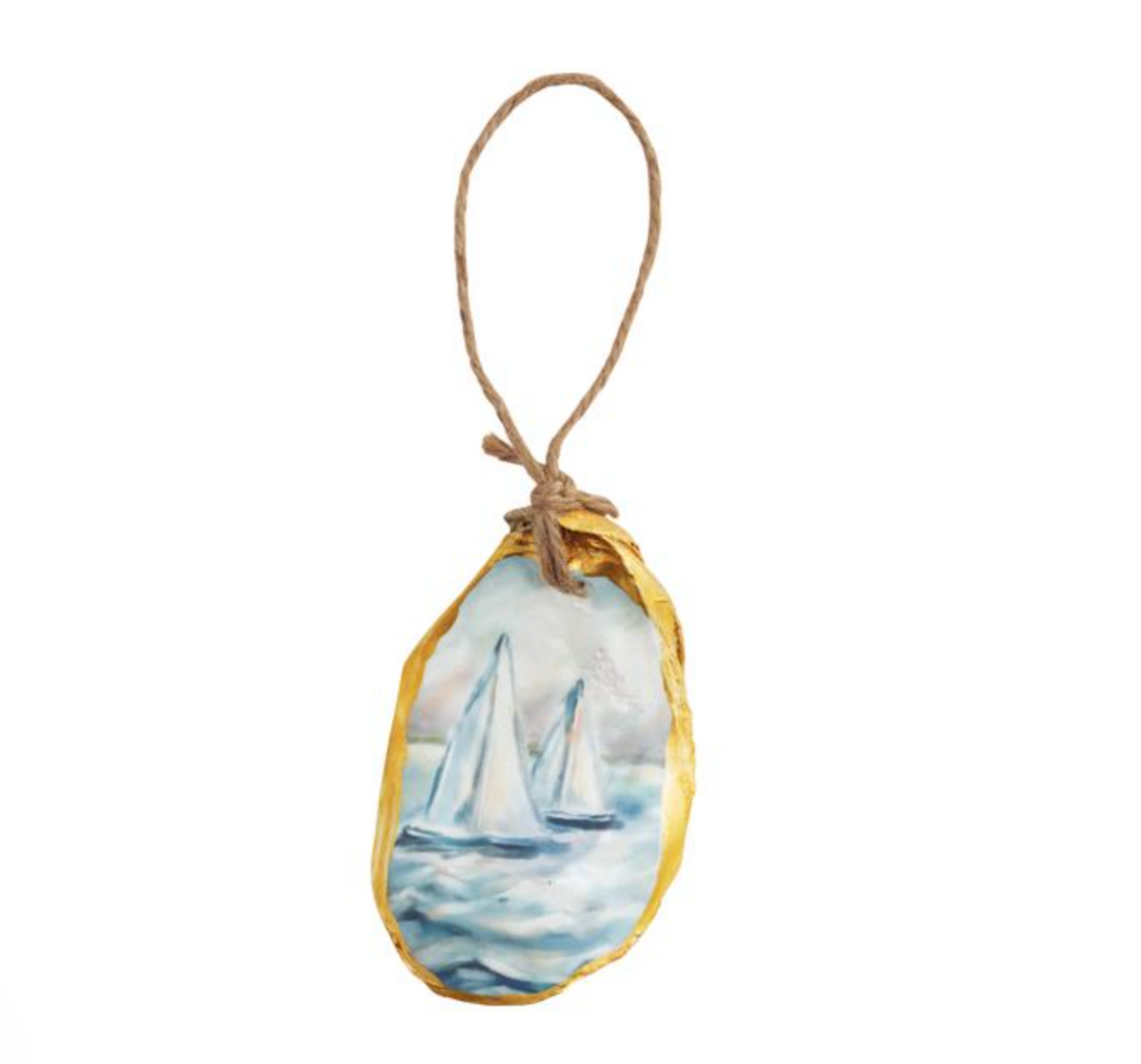 Oyster Boat Scene Ornament