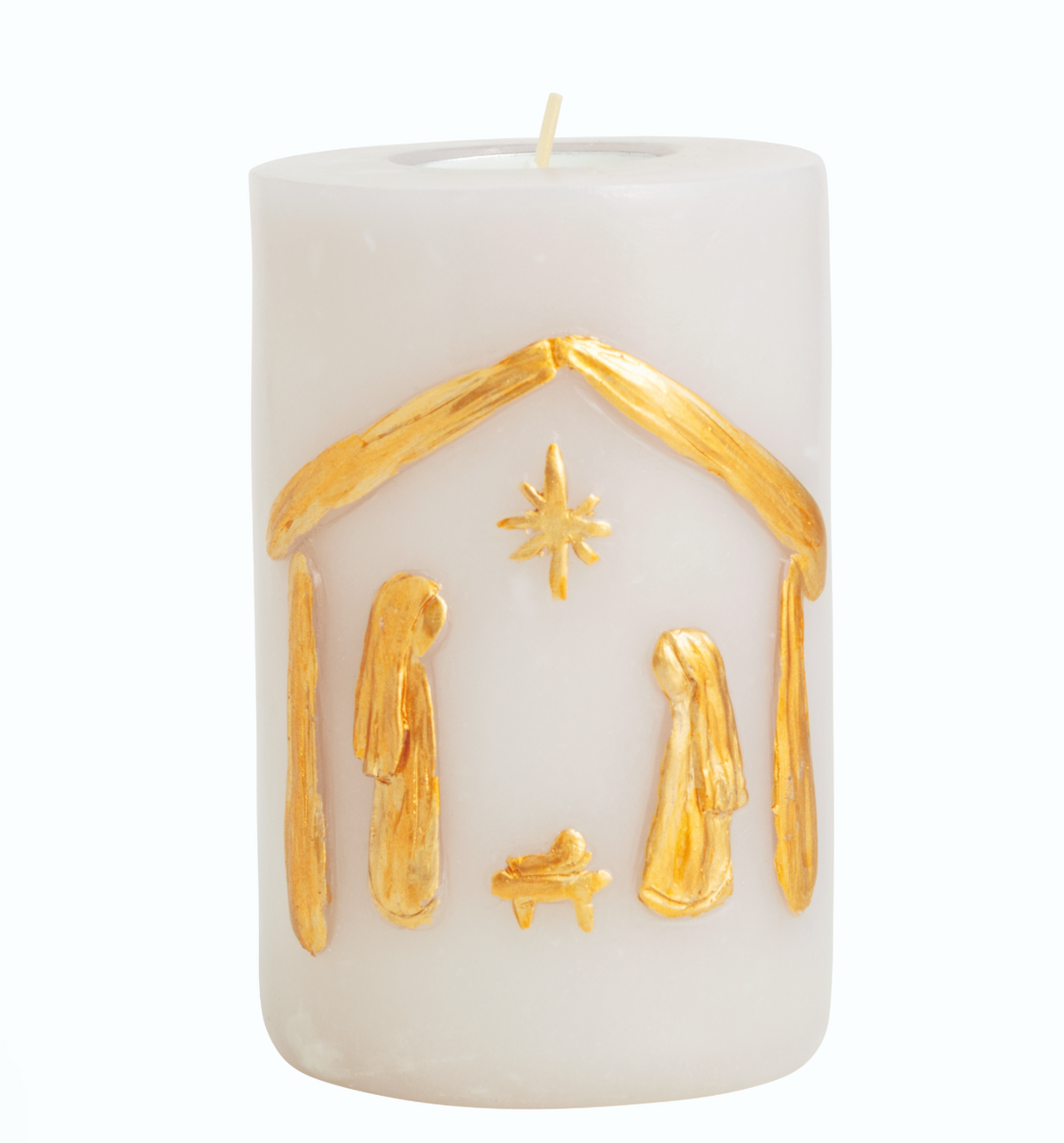 Nativity Refillable Candle