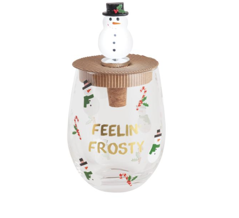 Feeling Frosty Light Up Stopper Glass, 2-piece set